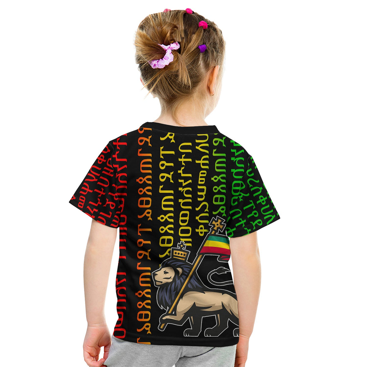 Ethiopia T Shirt KID Ethiopia Alphabet Patterns LT6 - Wonder Print Shop