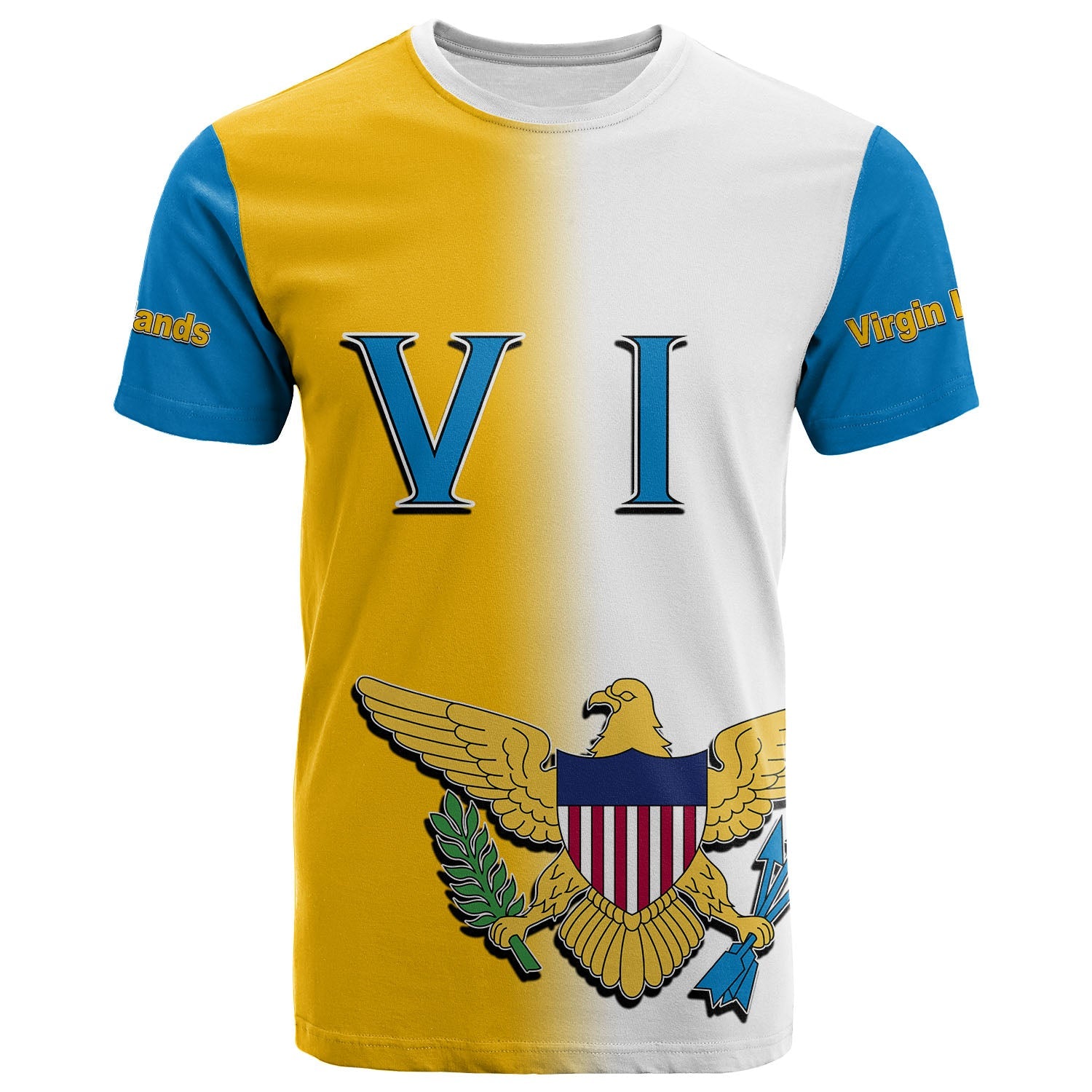 us-virgin-islands-coat-of-arms-t-shirt-gradient-color-style-no2