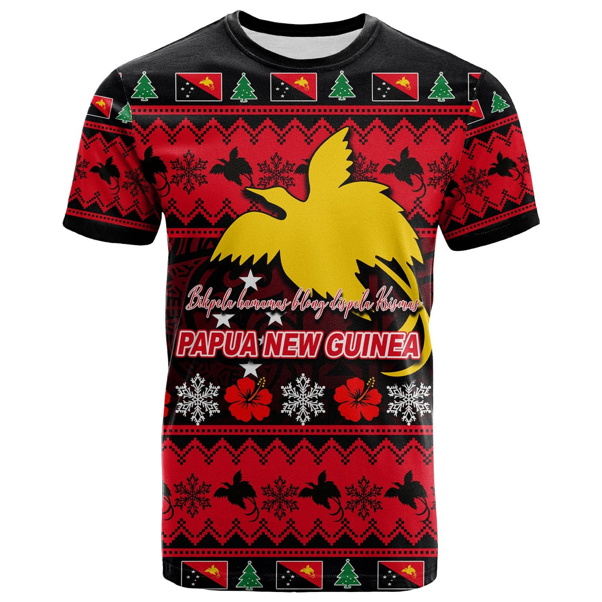 Papua New Guinea Christmas T Shirt LT6 - Wonder Print Shop