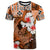 Custom Polynesian Hammerhead shark T Shirt Hawaii Style Orange LT6 - Wonder Print Shop