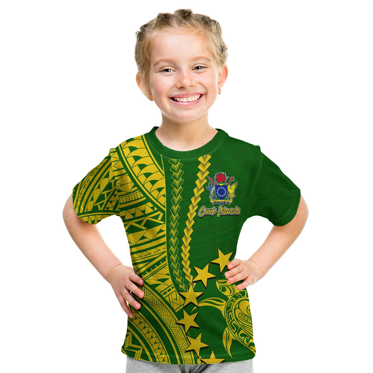 Cook Islands Polynesian T Shirt KID LT6 - Wonder Print Shop