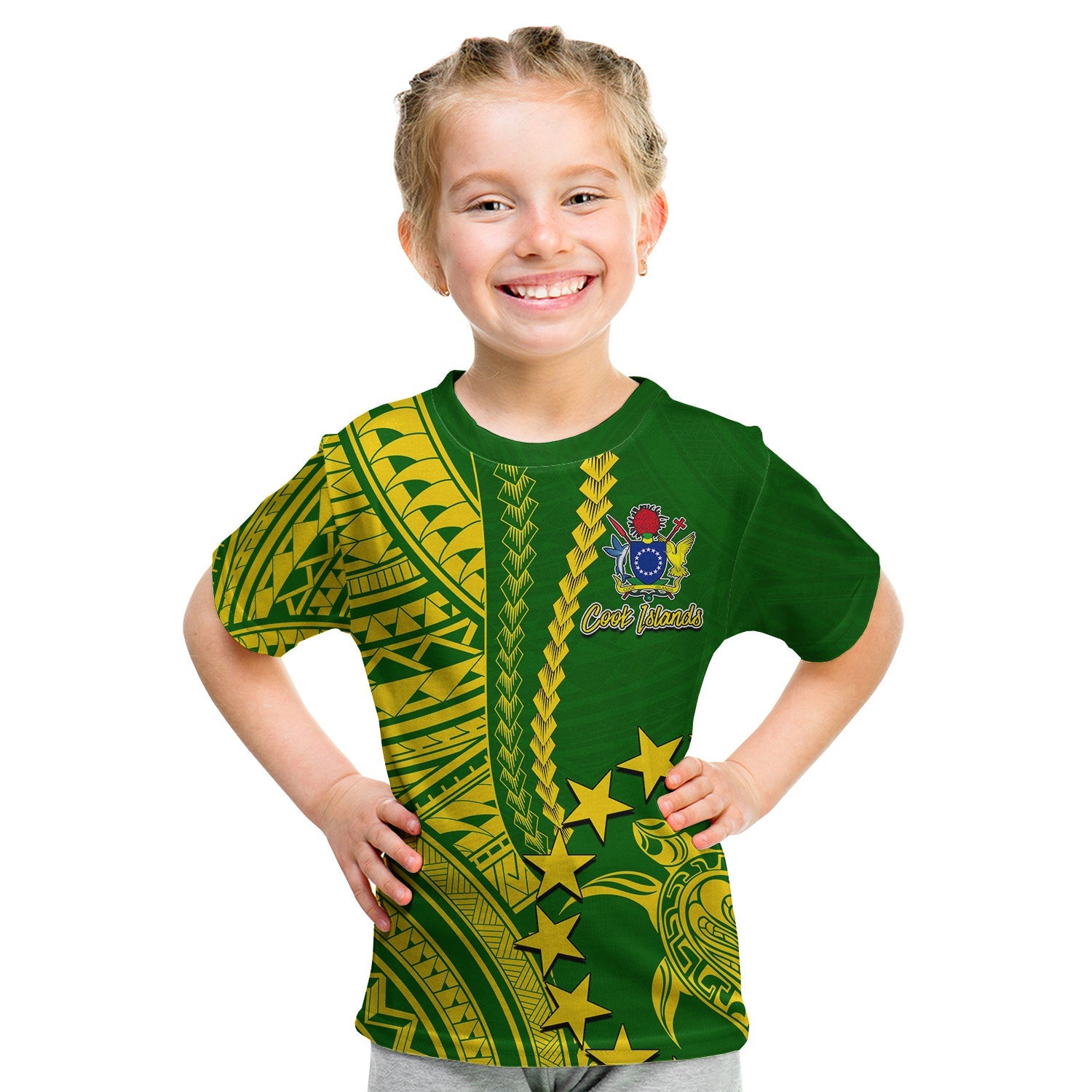 Cook Islands Polynesian T Shirt KID LT6 - Wonder Print Shop