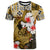 Custom Polynesian Hammerhead shark T Shirt Hawaii Style Gold LT6 - Wonder Print Shop