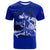 Haiti T Shirt Polynesian Neg Maron Custom Blue Style LT6 - Wonder Print Shop