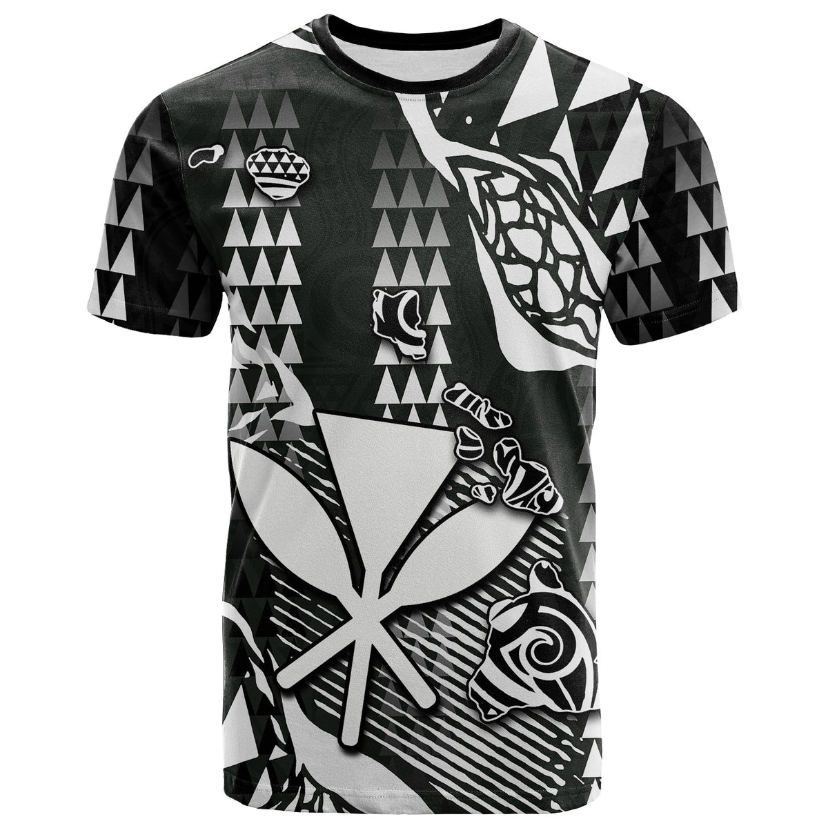 Custom Hawaii Kanaka Map T Shirt White Style LT6 - Wonder Print Shop