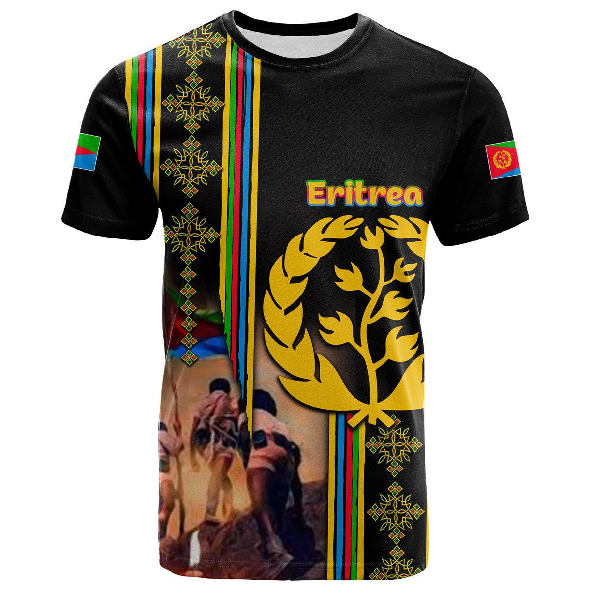 Custom Eritrea Martyrs Day T Shirt EPLF Mix Tilet LT6 - Wonder Print Shop