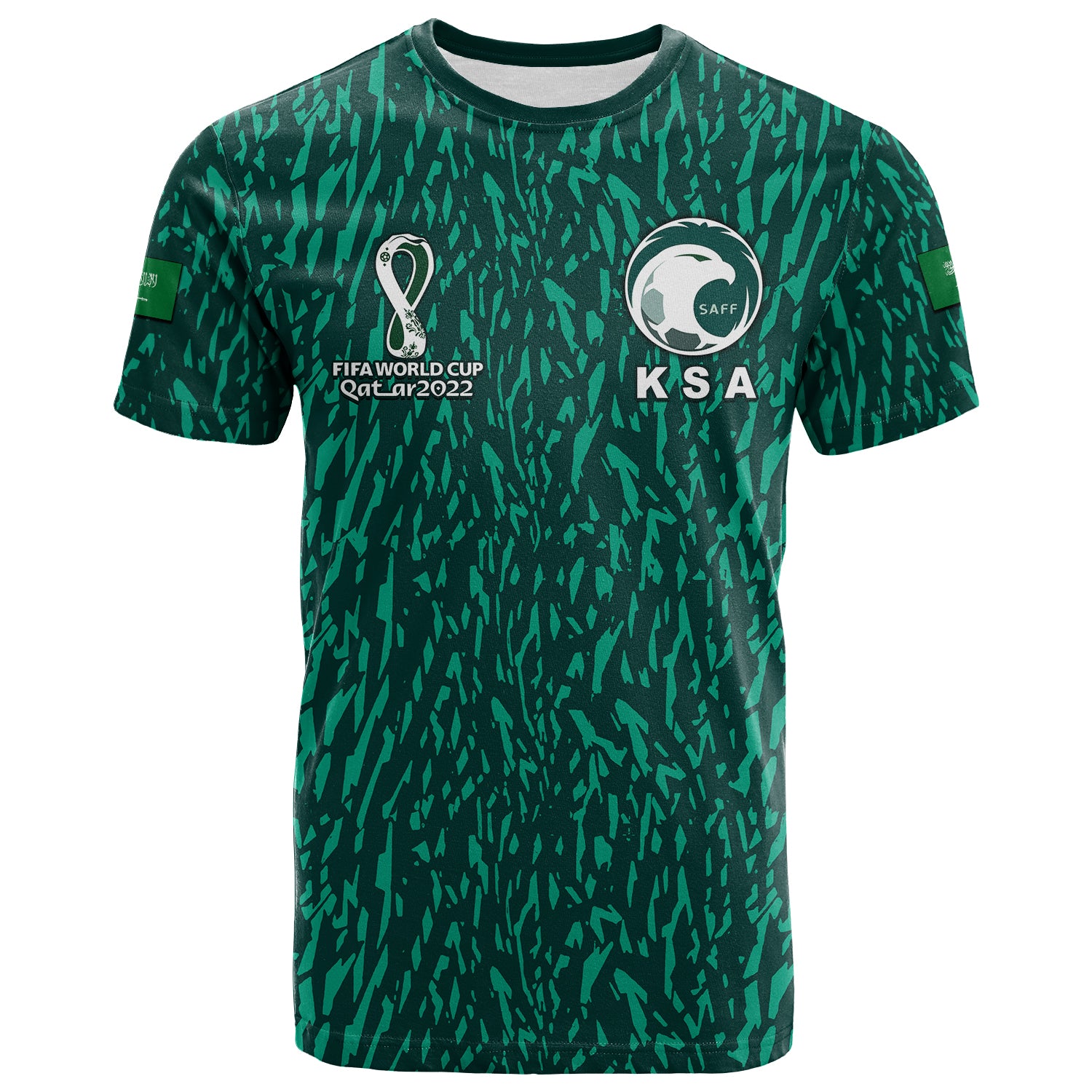 (Custom Personalised And Number) Saudi Arabia Soccer World Cup 2022 T Shirt