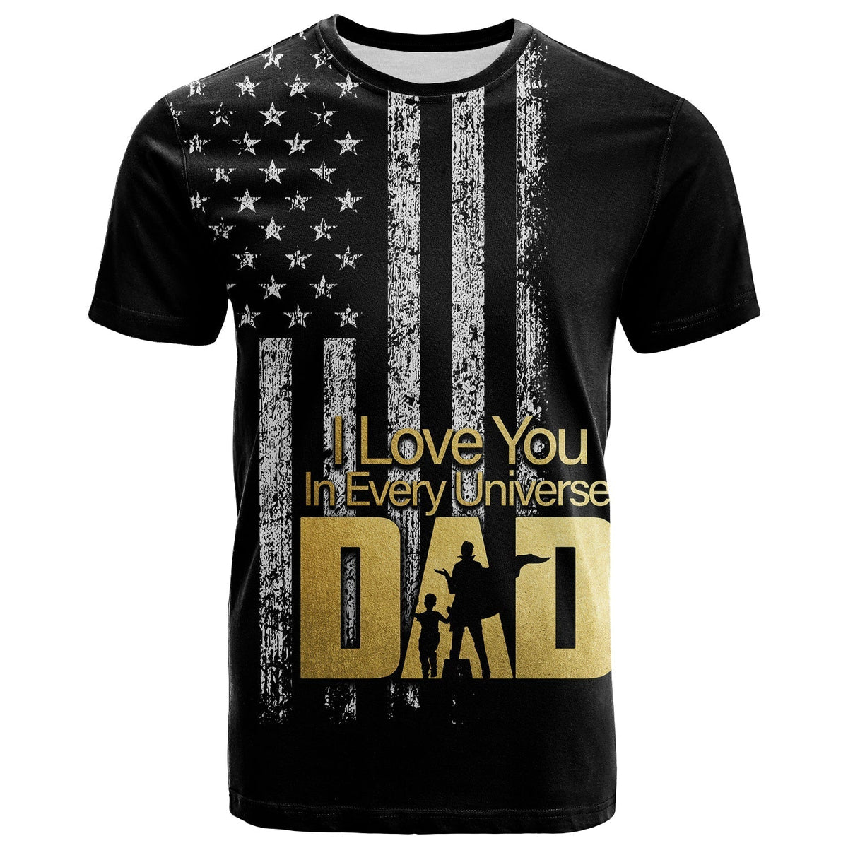 Custom American Flag Father Day T Shirt LT6 - Wonder Print Shop