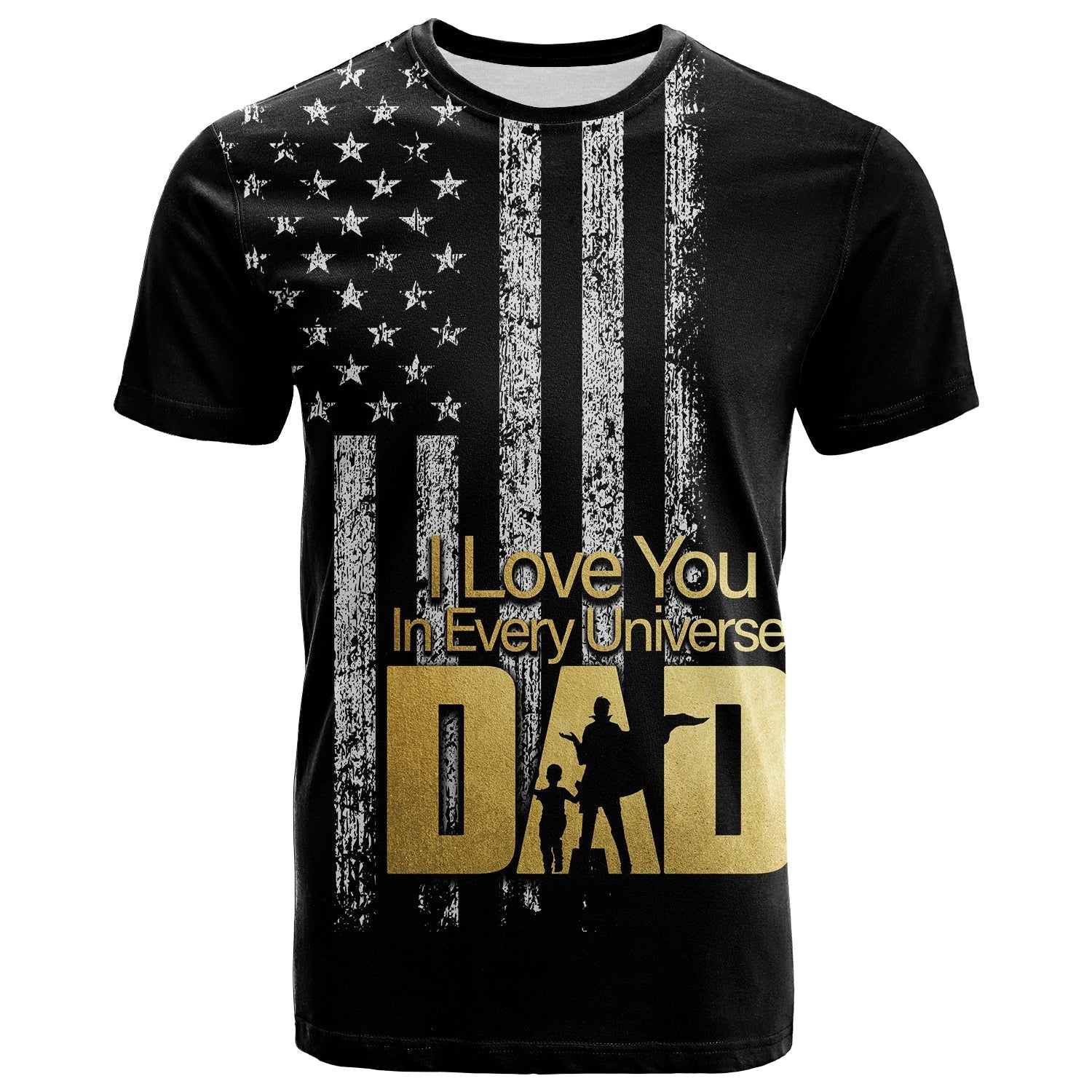 custom-personalised-american-flag-father-day-t-shirt