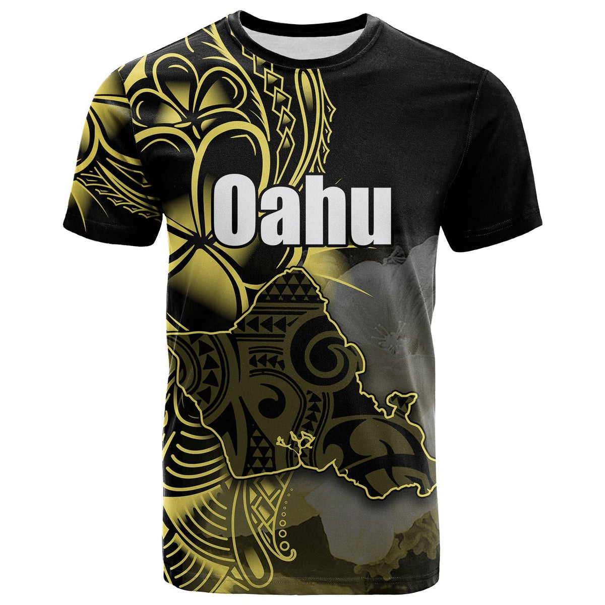 Custom Hawaiian Islands T Shirt Oahu LT6 - Wonder Print Shop