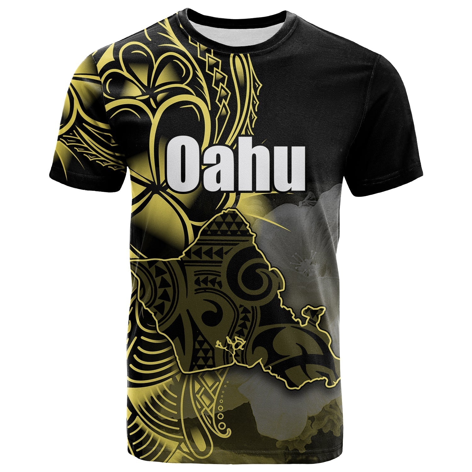 Custom Hawaiian Islands T Shirt Oahu LT6 - Wonder Print Shop
