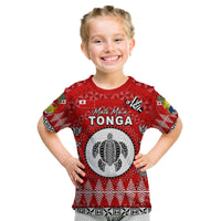Custom Personalised Mate Ma'a Tonga Ngatu Fonu Rugby T Shirt KID LT6 - Wonder Print Shop