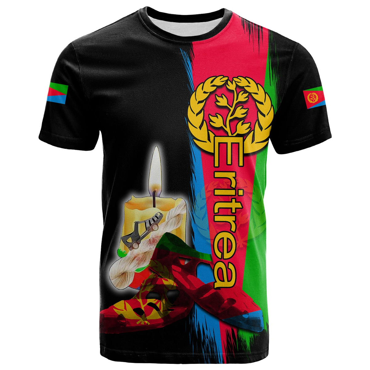 Eritrea Martyrs Day T Shirt In Memory Black Style LT6 - Wonder Print Shop