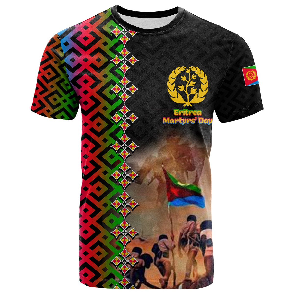 Custom Eritrea Martyrs Day T Shirt EPLF LT6 - Wonder Print Shop