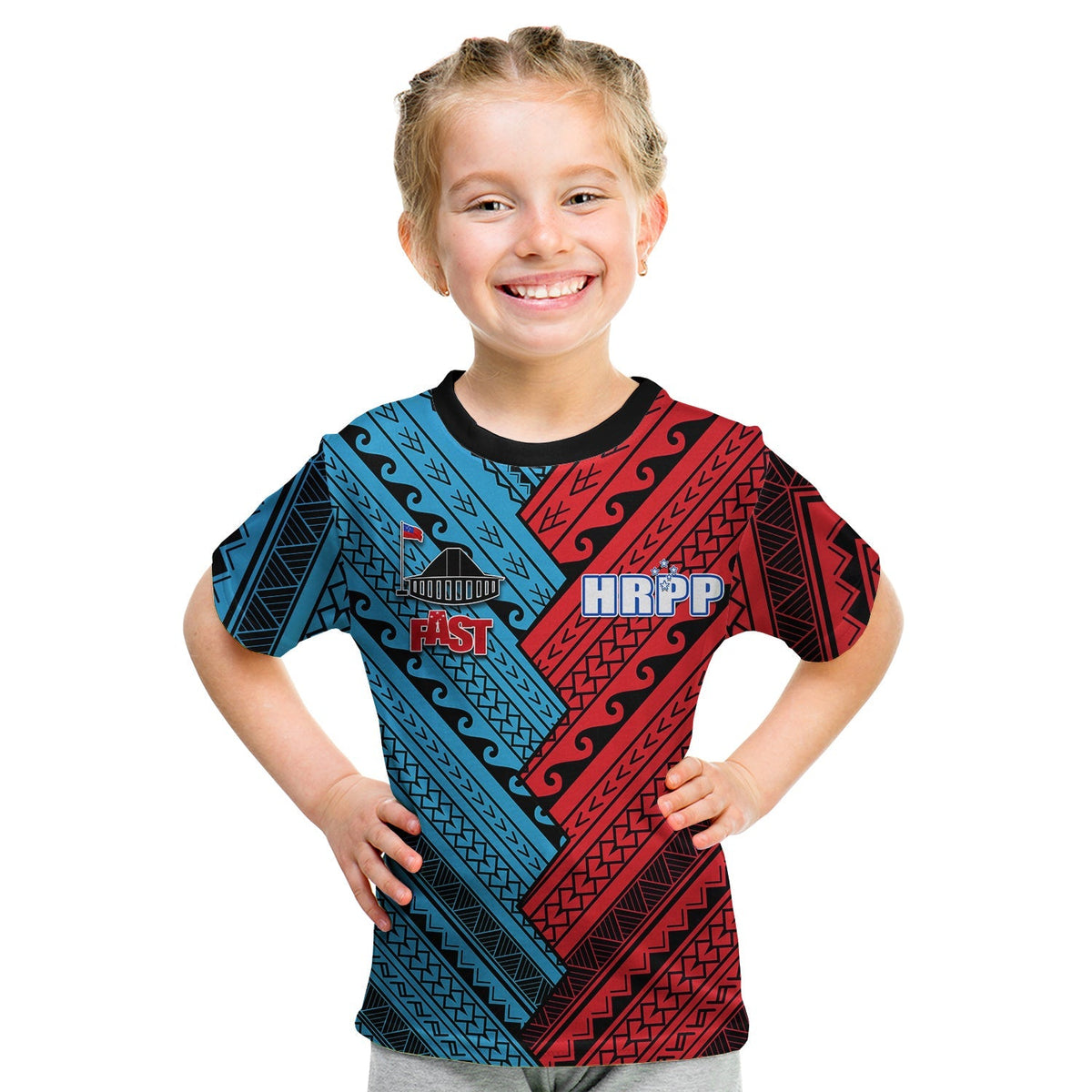 HRPP and F.A.S.T Samoa T Shirt KID Half Style LT6 - Wonder Print Shop