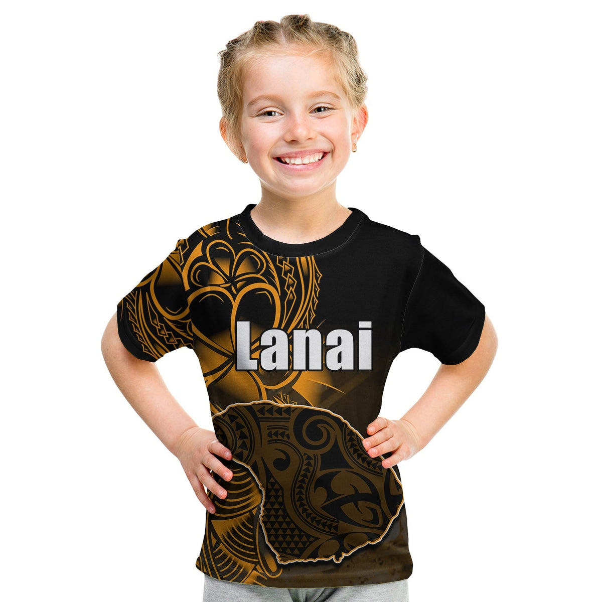 Custom Hawaiian Islands T Shirt KID Lanai LT6 - Wonder Print Shop