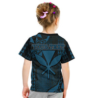 Custom Hawaii Kanaka Map T Shirt KID Blue Style LT6 - Wonder Print Shop
