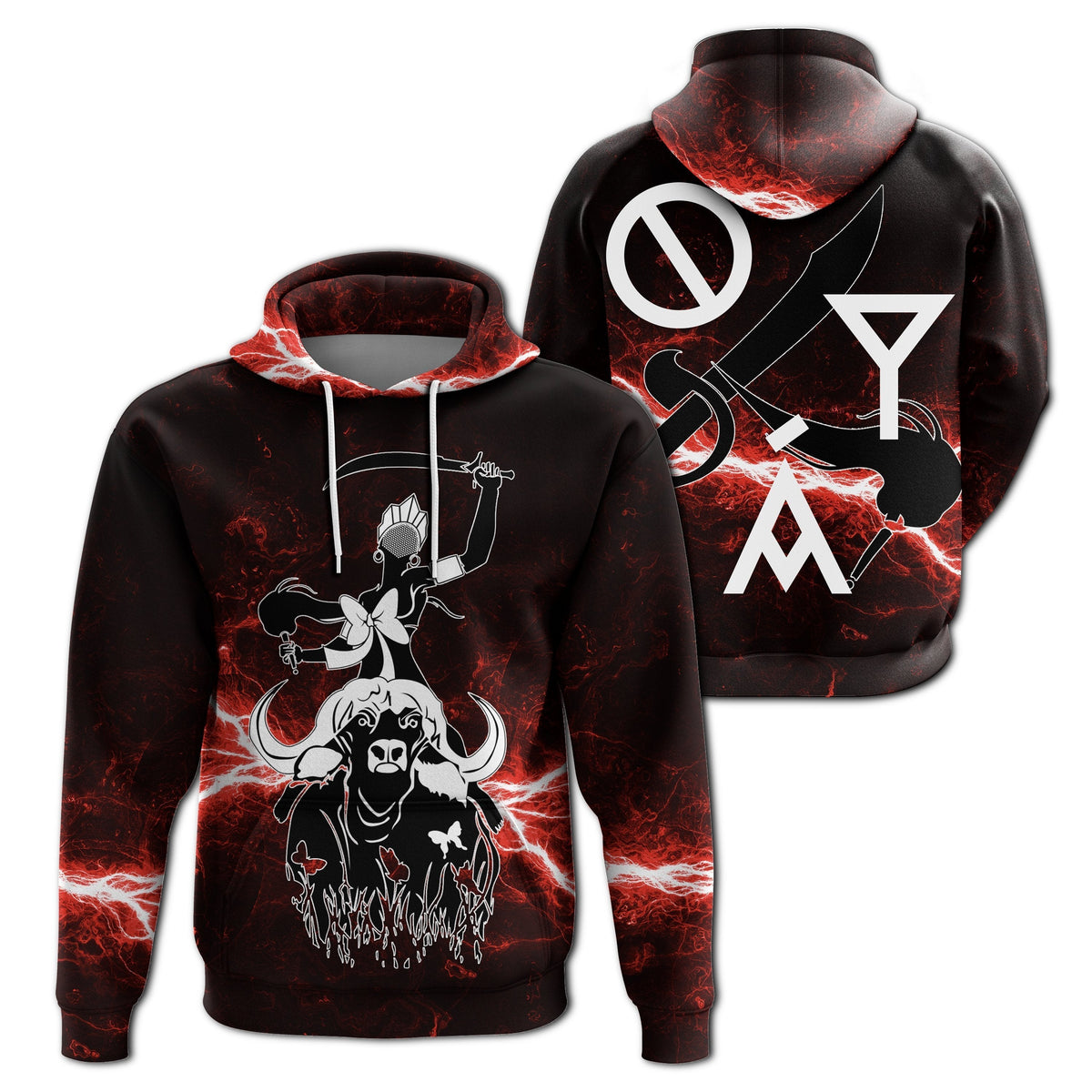 African Hoodie Oya Orisha Yoruba Religion Hoodie - Wonder Print Shop