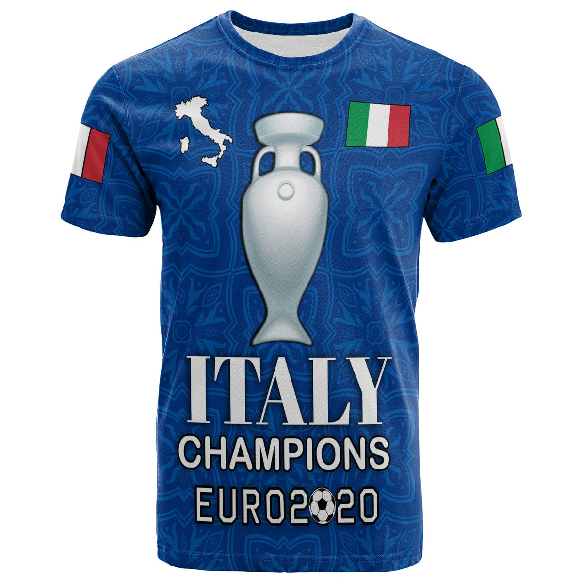 Italy Champion T Shirt Blue LT4 - Wonder Print Shop