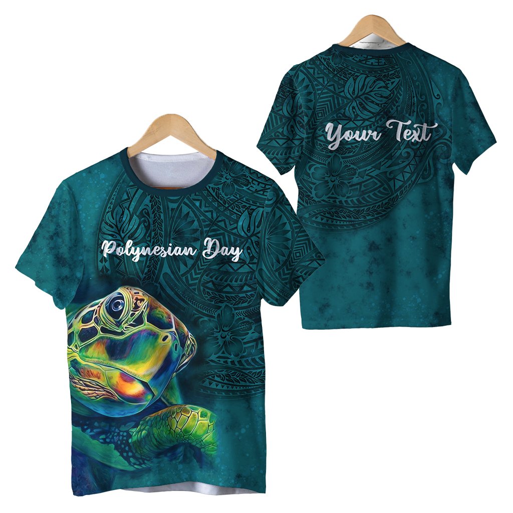 Custom Polynesian Day T Shirt Ocean Style LT16 - Wonder Print Shop