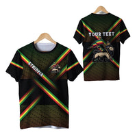 Custom Ethiopia T Shirt Typography LT16 - Wonder Print Shop