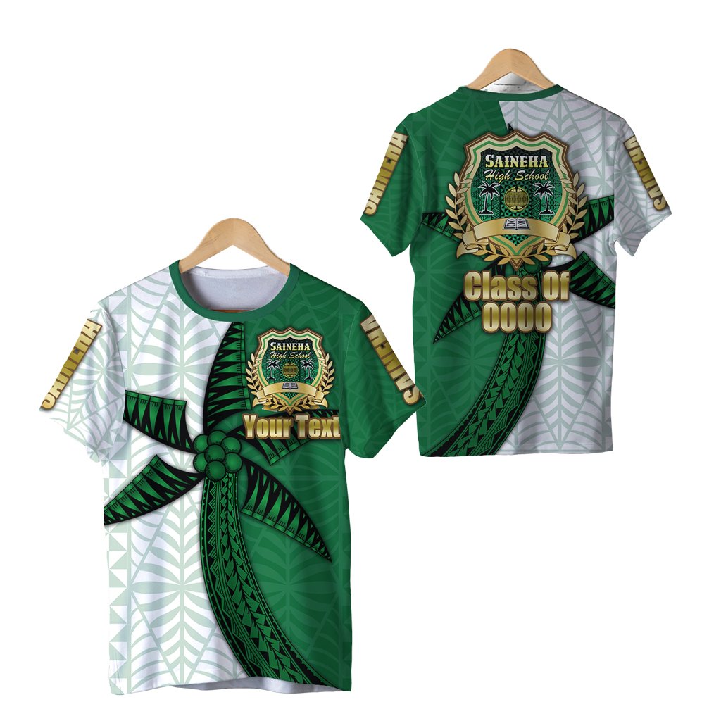 Custom Saineha Tonga T Shirt Coconut Tree Style Class Of LT16 - Wonder Print Shop