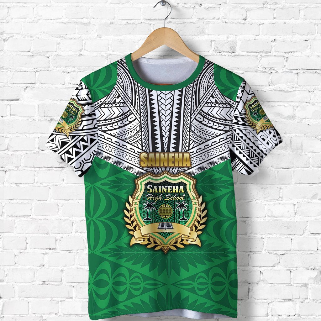 Custom Saineha Tonga T Shirt Polynesian Tattoo Class Of LT16 - Wonder Print Shop