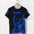 Custom Guam Rugby T Shirt Polynesian Patterns Style Blue LT16 - Wonder Print Shop