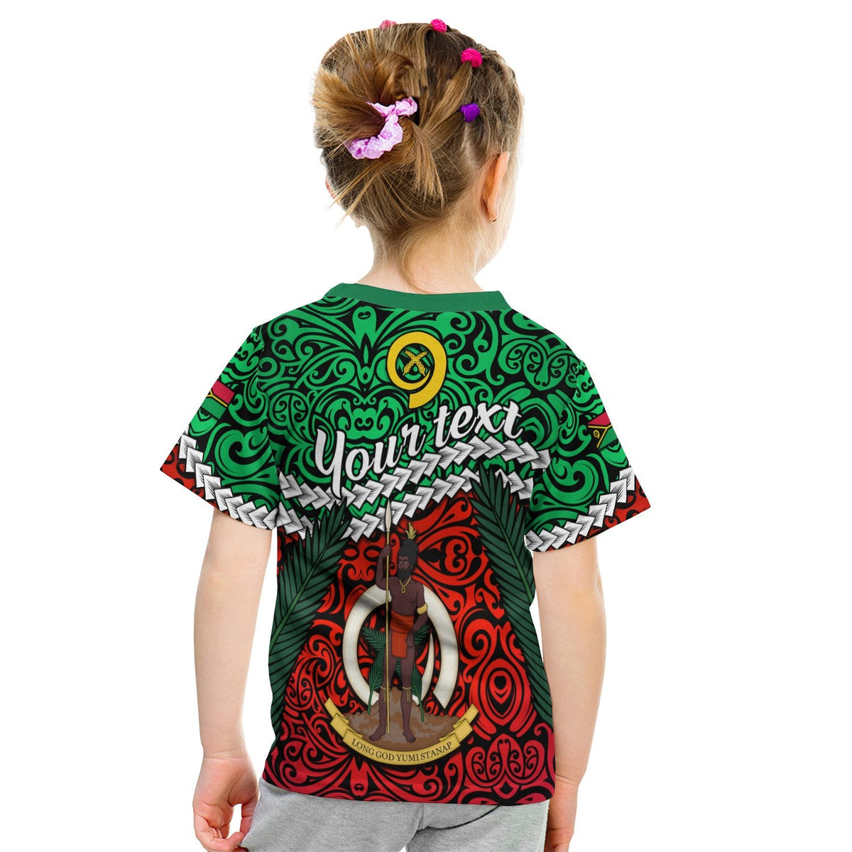(Custom Personalised) Vanuatu Independence T Shirt KID Happy Anniversary LT13 - Wonder Print Shop