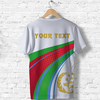Custom Eritrean T Shirt Eritrean Flag Version with Cross LT13 - Wonder Print Shop