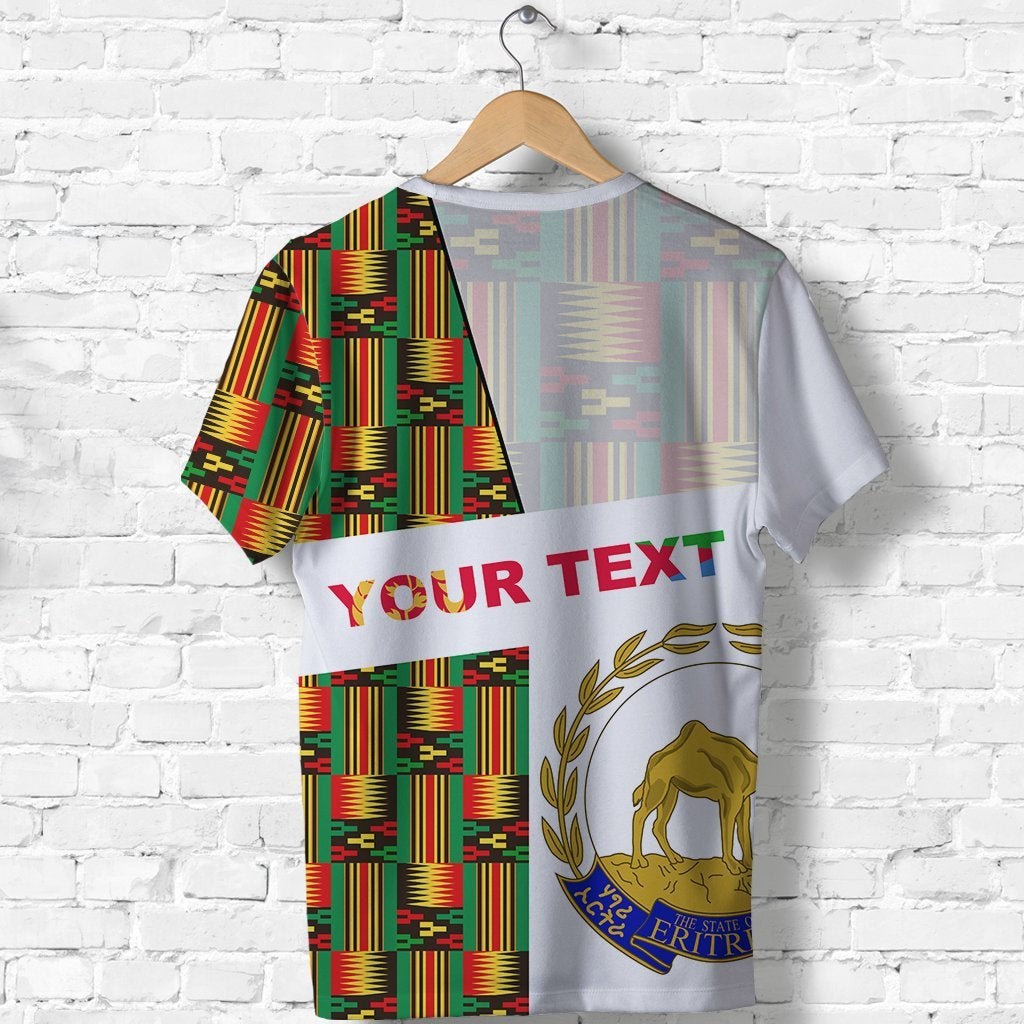 Custom Eritrea T Shirt Kente Pattern LT13 - Wonder Print Shop