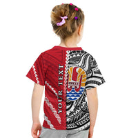 Custom Tahiti Unique T Shirt KID Polynesia Pattern LT13 - Wonder Print Shop
