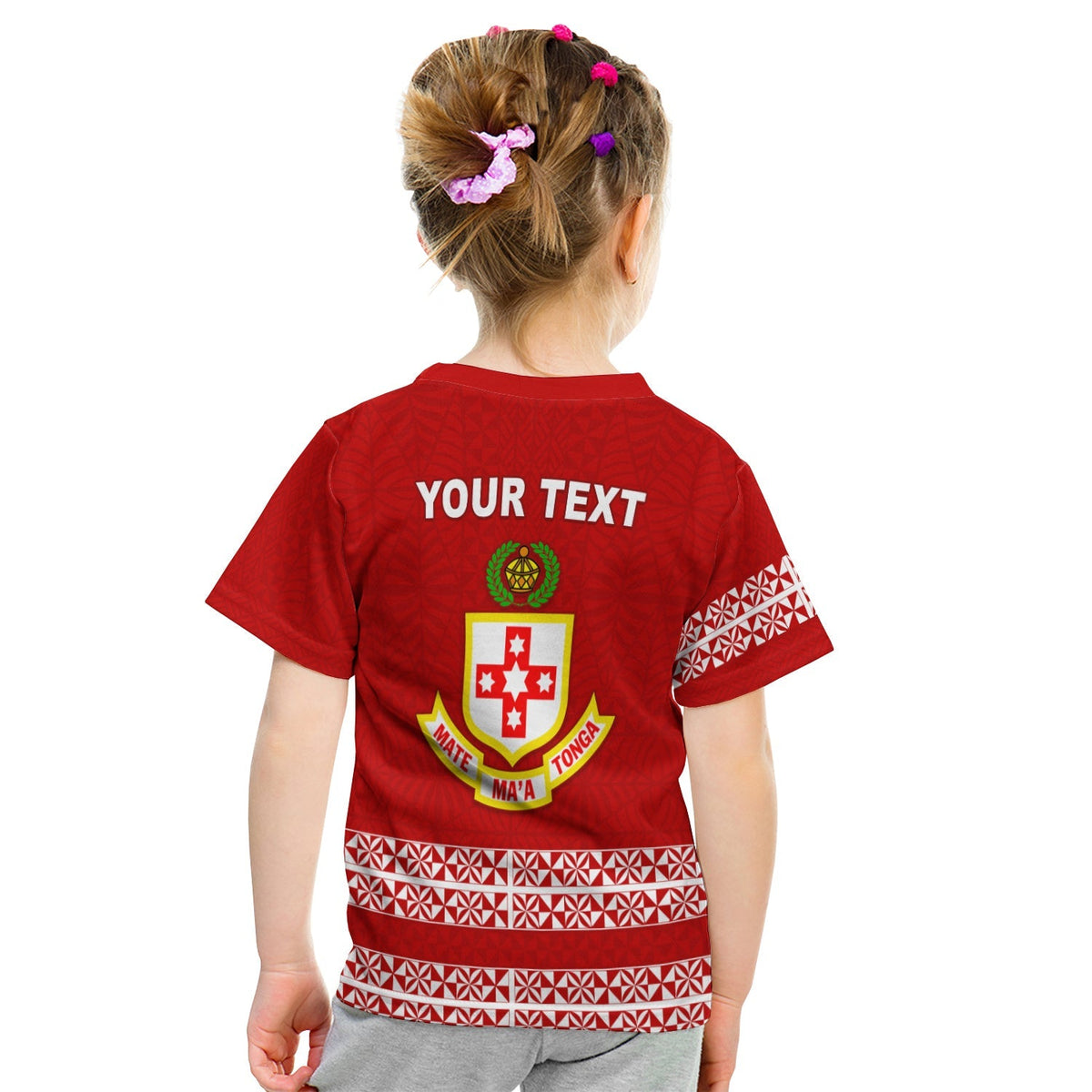 Custom Kolisi Tonga T Shirt KID TCA LT13 - Wonder Print Shop