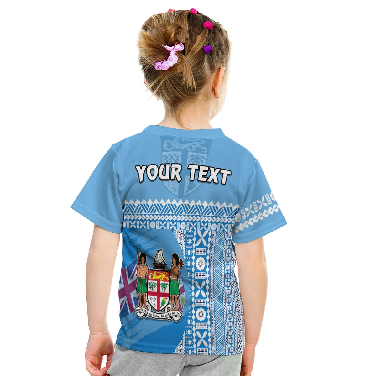 Custom Fiji Dreamy T Shirt KID Tapa Pattern LT13 - Wonder Print Shop