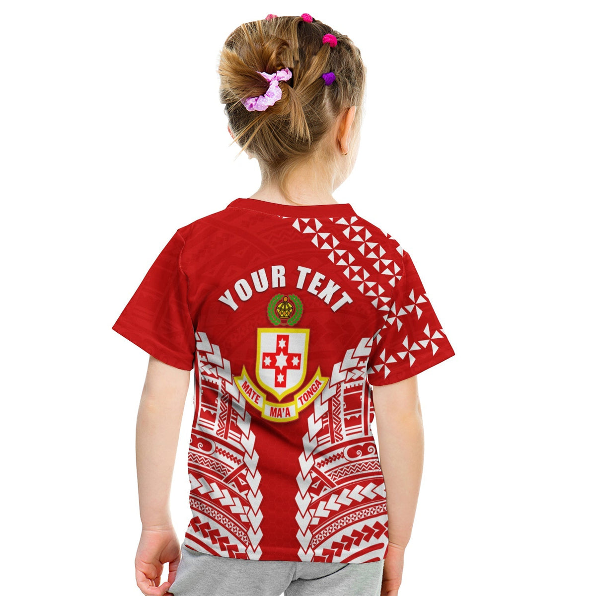 Custom Kolisi Tonga T Shirt KID LT13 - Wonder Print Shop