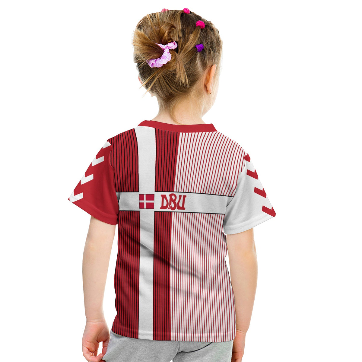 Denmark Football T Shirt KID Come on Denmark LT13 - Wonder Print Shop