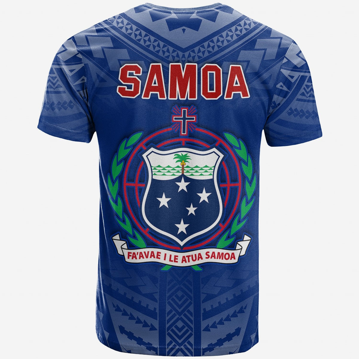 Samoa T Shirt Simple Polynesian Lt13 - Wonder Print Shop
