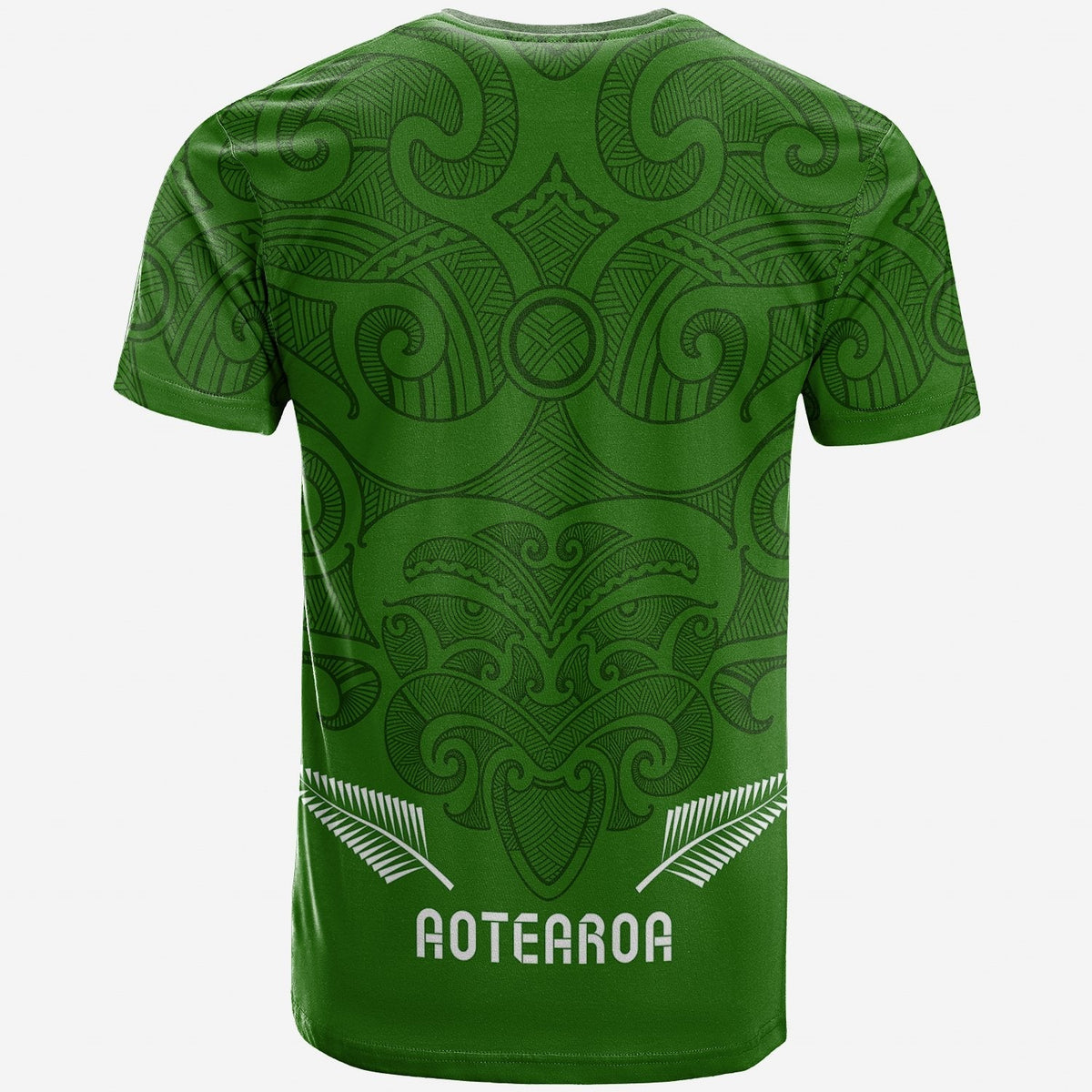 Maori 2021 T Shirt Green Aotearoa Tattoo LT13 - Wonder Print Shop