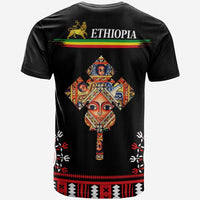 Custom Ethiopia T Shirt Ethiopian Cross LT13 - Wonder Print Shop