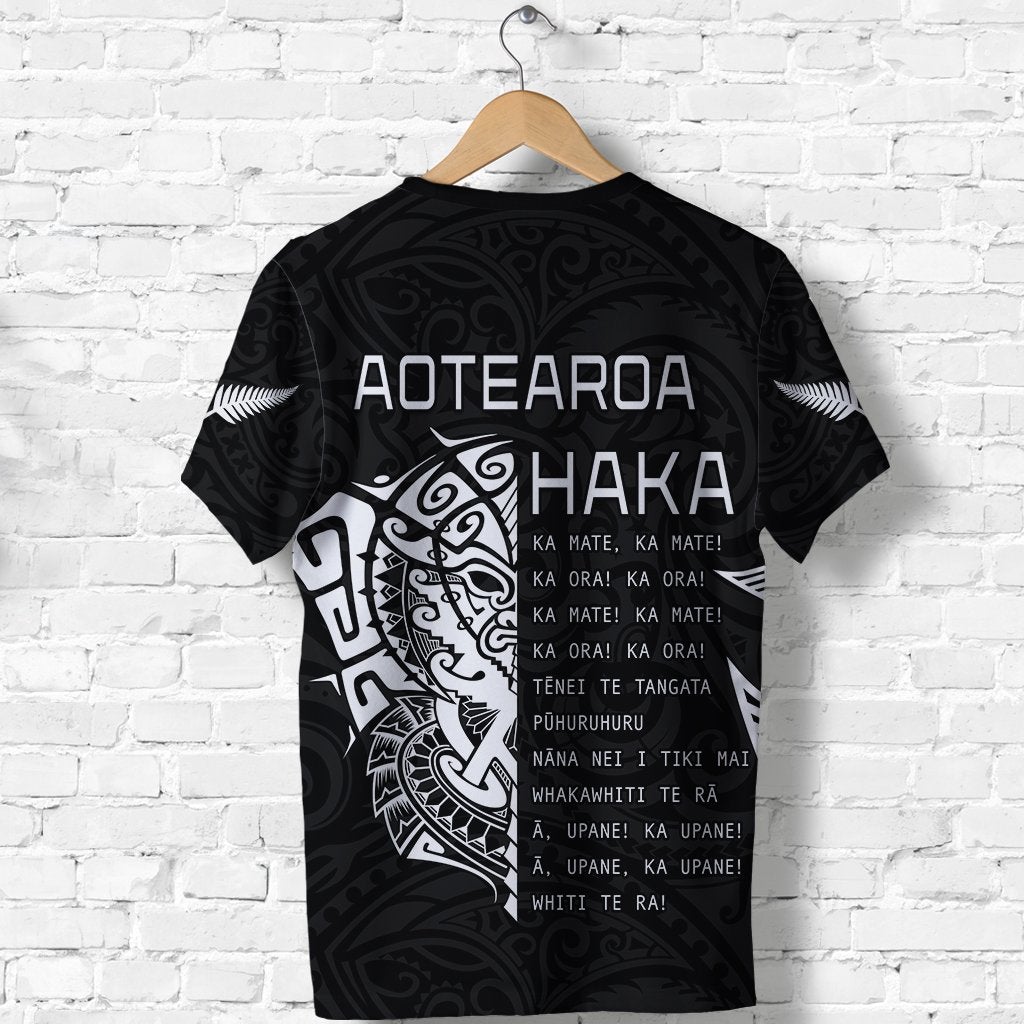 New Zealand Rugby T Shirt Haka All Blacks mix Ta Moko LT13 - Wonder Print Shop