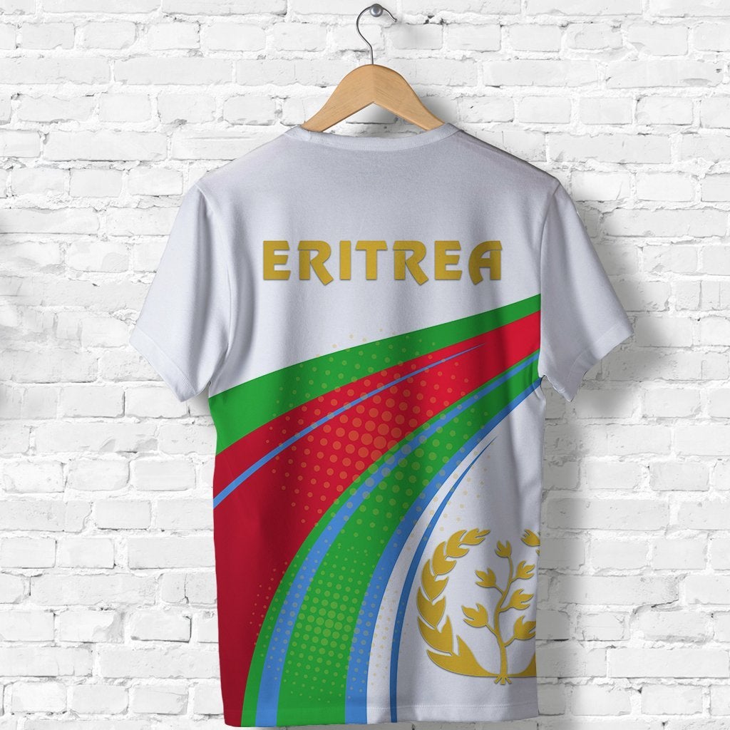 Eritrea Flag T Shirt Version Eritrean Cross LT13 - Wonder Print Shop