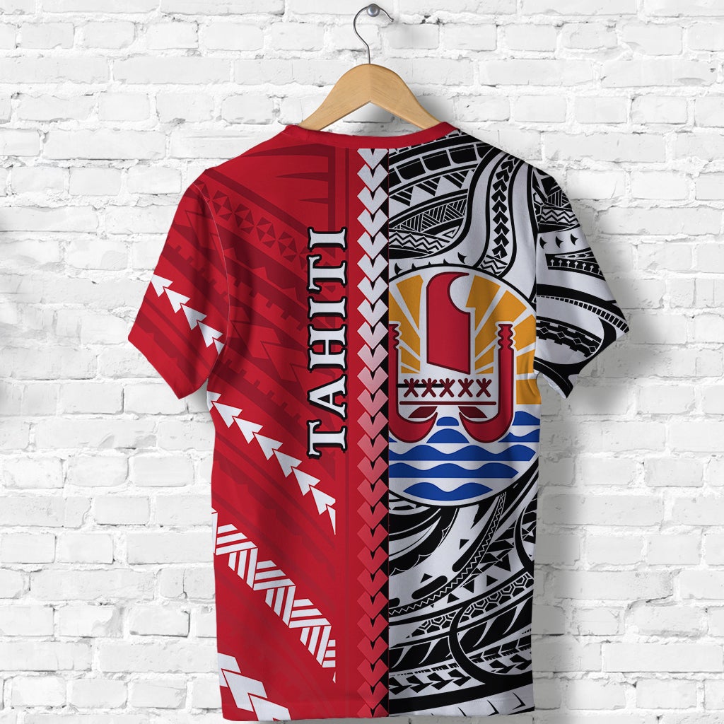 Tahiti Unique T Shirt Polynesia Pattern LT13 - Wonder Print Shop