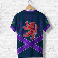 Custom Scotland Rugby 2021 T Shirt Thistle Six Nations LT13 - Wonder Print Shop