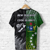Cook Islands Pattern and New Zealand Kiwi T Shirt LT13 - Wonder Print Shop