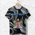 Custom Fiji Coat of Arms T Shirt Polynesian mix Coconut Pattern LT13 - Wonder Print Shop