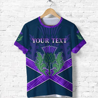 Custom Scotland Rugby 2021 T Shirt Thistle Six Nations LT13 - Wonder Print Shop