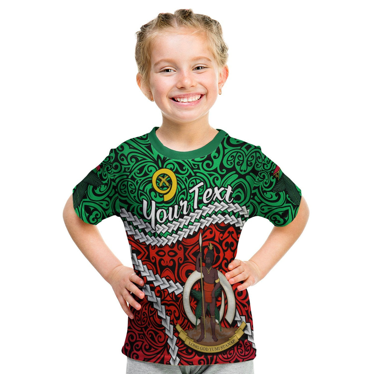 (Custom Personalised) Vanuatu T Shirt KID Simple LT13 - Wonder Print Shop