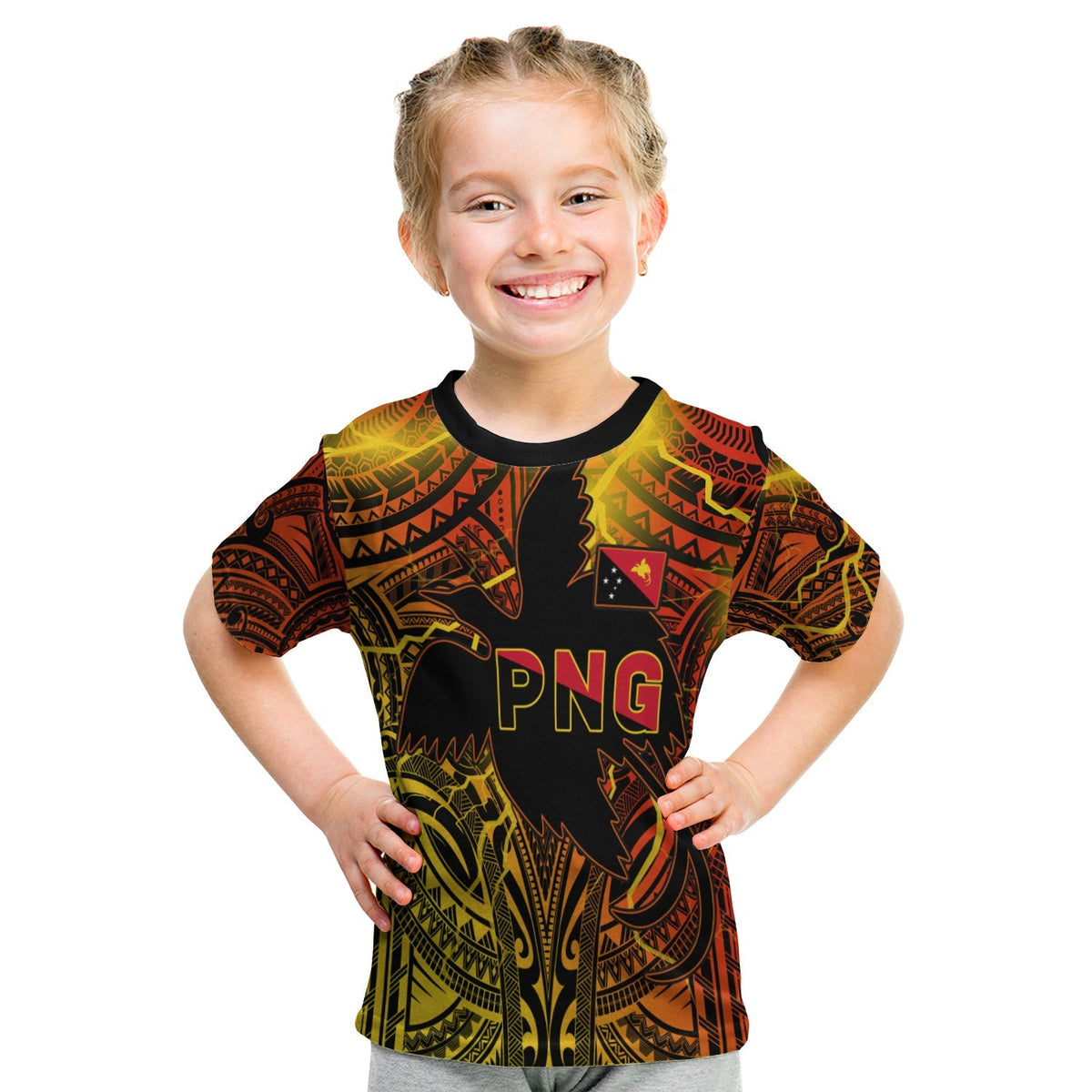 Papua New Guinea T Shirt KID Stalwart Polynesian Special LT13 - Wonder Print Shop