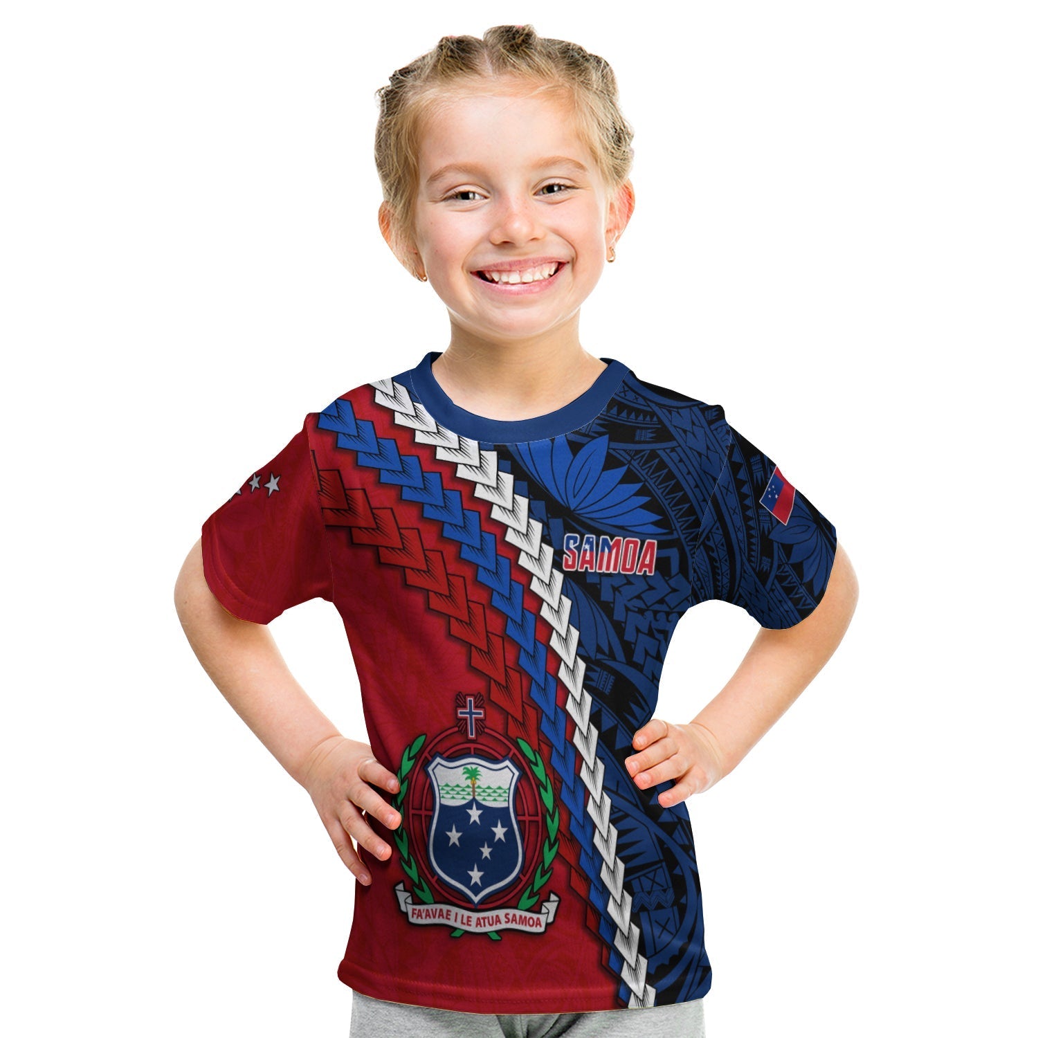 Samoa Polynesian T Shirt Kid Quotes LT13 - Wonder Print Shop