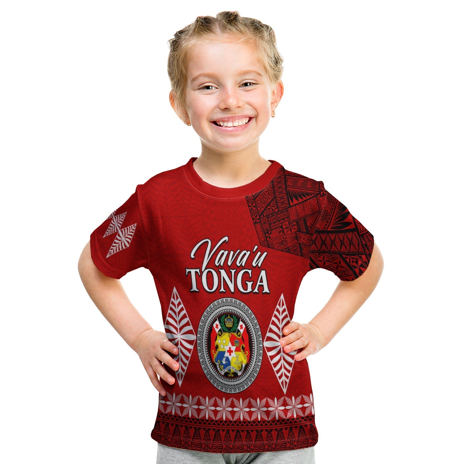 Vava u Tonga T Shirt KID Tongan Ngatu LT13 - Wonder Print Shop
